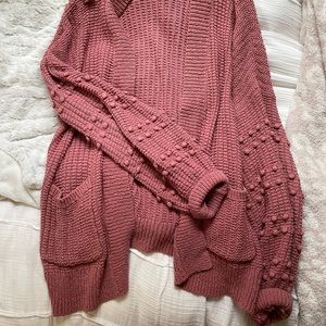 Pink Madewell cardigan